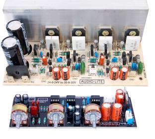 AUDIO LITE 150 WATT STEREO AMPLIFIER Kit USING 2 PAIRS OF C5198+A1941 with BASS TREBLE Kit Sound Recorder and Sound Circuit Electronic Hobby Kit