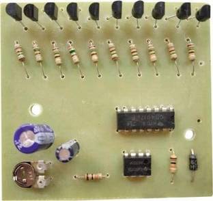 ERHIndia 1 Pc 10 Channel LED Chaser Circuit Board Electronic Components Electronic Hobby Kit