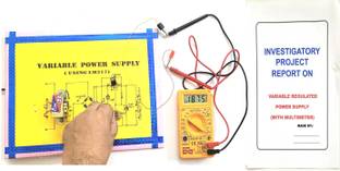 ONTEX ELECTRONICS Ontex Variable Regulated Power Supply with Multimeter Working Project Model Educational Electronic Hobby Kit