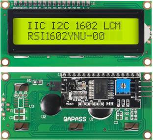 SG Flash 16x2 LCD Module Shield Yellow-Green Backlight with IIC I2C Display Lights Electronic Hobby Kit