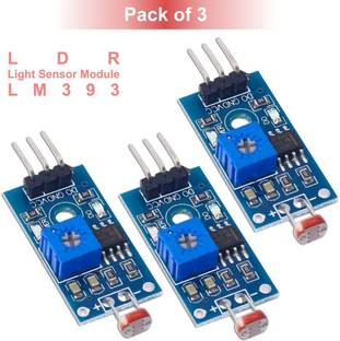 Scienticy Digital LDR Sensor Module LM393 Optical Photosensitive 3 Pin (Pack of 3) Electronic Components Electronic Hobby Kit