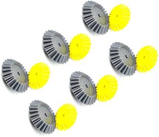 INVENTO 6pcs 3DPlastic Bevel Gear 20 Teeth+ 25 Teeth,15mm Width,8mm hole, 2.5 Module Automotive Electronic Hobby Kit