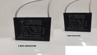 M&M HARIS 2 MFD Tibcon Capacitor for Ceiling Fan & Mini Cooler Motor ( Pack of 2 ) Motor Control Electronic Hobby Kit