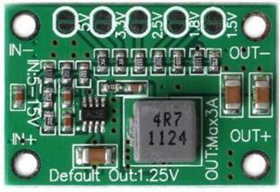 SYMFONIA MP1495 Based DC-DC Step Down Power Supply Module Buck Converter 5-15V Input, 1.25V /1.5V /1.8V /2.5V /3.3V /5V fixed voltage output, 3A Output Current Power Supply Electronic Hobby Kit