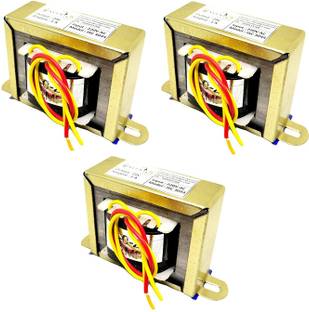 INVENTO 3Pcs 24V 1A 24-0-24 Transformer Copper Winding 220V AC to 24V AC Automotive Electronic Hobby Kit