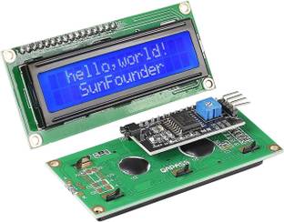 SG Flash 1602 16x2 LCD yellow-green welded with IIC/I2C Serial Interface Adapter Module Display Lights Electronic Hobby Kit