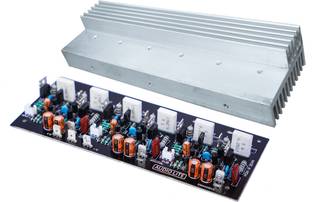 AUDIO LITE 300 Watt 3 Channel Amplifier Board for 2SC5200 + 2SA1943 with Heat Sink Sound Recorder and Sound Circuit Electronic Hobby Kit