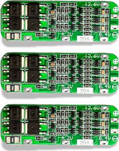 Universal Hub 3PCS 3S 20AMP CELL BMS 18650 Lithium Battery Protection Board (3S, 20A, 12.6V) Electronic Components Electronic Hobby Kit