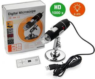 BALRAMA 1000X 8 LED USB Digital Microscope Endoscope Biological Zoom Camera Magnifier Electronic Components Electronic Hobby Kit