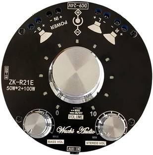 DHRUV-PRO ZK-R21E Bluetooth amplifier board module 2.1channel subwoofer TPA3116 50WX2+100W Electronic Components Electronic Hobby Kit