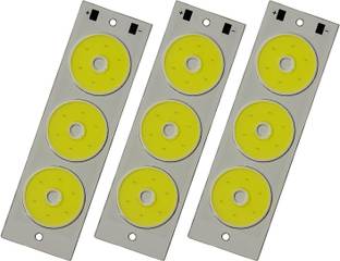 SYMFONIA 4 Volt DC Rectangle COB LED Light Led Bulb Raw Material White(PACK OF 3) Light Electronic Hobby Kit