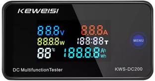 electrolight 0V-200V, 50AMP DC Volt amp, Watt Power Energy Meter with Reset Function. Meter Electronic Hobby Kit