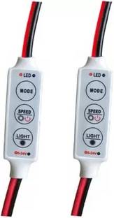 StrawHat (2 Pieces) 6 Mode & 5 Speed LED Strip Light Flasher Blinker Strip Controller Micro Controller Board Electronic Hobby Kit