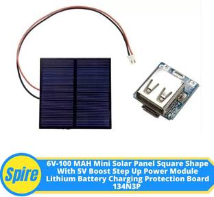 Spire 6V-100 MAH Solar Panel 5V Power Module Lithium Battery Charging Protection134N3P Electronic Components Electronic Hobby Kit