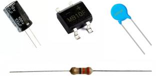 Steko 80 Pieces Led Bulb & Driver Repair Kit 20 Pcs Each MOV Resistor, MB10F Capacitor Light Electronic Hobby Kit