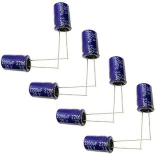 ELPH 20 Pcs 2200uf 25V Electrolytic Capacitor 2200 Micro Farad 25 Volt Condenser Electronic Components Electronic Hobby Kit