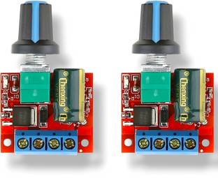 AVISRI 2 PCS PWM Mini 5a 90w PWM 12v DC Motor Speed Controller DC 4.5v-35v Adjustable Electronic Components Electronic Hobby Kit