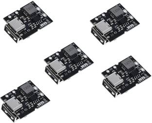 DHRUV-PRO 5-Pc Type-C USB 5V 2A Step-Up Boost Converter with USB Charger Electronic Components Electronic Hobby Kit