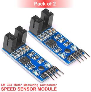 Scienticy LM393 Chip Motor Measuring Comparator Speed Sensor Module (Pack of 2) Electronic Components Electronic Hobby Kit