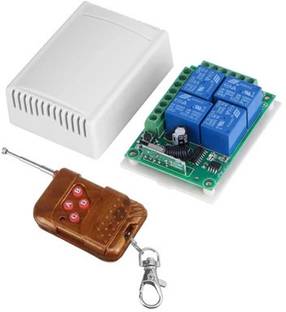 DHRUV-PRO 4 Channel Rf Wireless Remote Control Receiver Dc 12V Relay Self Learning Smart Home 433mhz Electronic Components Electronic Hobby Kit