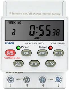 Leyden KG316TJ, 30A, 220VAC, 16 On/Off Program, ON-Off Delay & Cyclic Timer Switch Programmable Electronic Timer Switch
