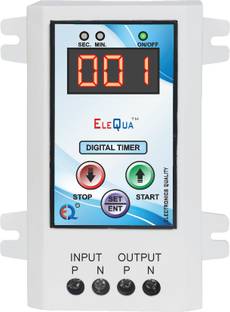 ELEQUA Cyclic timer for Fogger, and other cyclic & Auto Stop Application Up to 1HP Programmable Electronic Timer Switch