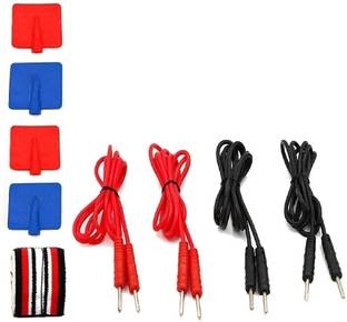 NARAYANI TRADERS Ift Physiotherapy Set of 4 Wires 4 Pads And Straps Electrotherapy Pain Relief Electrotherapy Pain Relief Electrotherapy Device