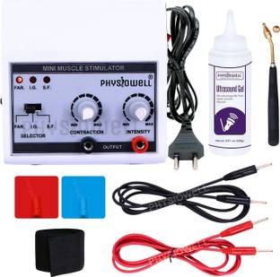 Physiowell Muscle Stimulator Machine for Physiotherapy Two Channel Mini MS 3 LED Physiotherapy Machine Electrotherapy Device