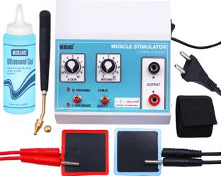 Physiogears Physiotherapy Mini Muscle Stimulator Physiotherapy Mchine 2 Channel Mini MS Machine for Pain Relief Device with One Warranty Physiotherapy Machine Electrotherapy Device