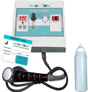 PHYSIOTREX Physio Solutions White ElectroTherapy Physiotherapy Mini Ultrasound Machine ELECTROTHERAPY Electrotherapy Device