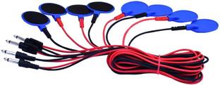 STAR PHYSIO ELECTRONICS Tens Leads 4 pcs Tens Pads 8 pcs for Physiotherapy Machine Accessories Tens Machine Accessories Electrotherapy Pads Electrotherapy Electrotherapy Device