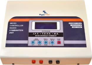 Physio Trust Interferential Therapy +Tens+Muscle Stimulator Russian Current 125 Program IFT+TENS+MS With Russian Current 125 Program Microcontroller Combination Machine Electrotherapy Device