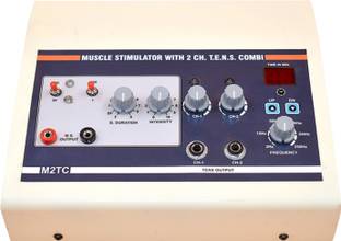 HME Muscle Stimulator With 2 Channel Tens 2 In 1 Combination Unit Physiotherapy Electrotherapy Device