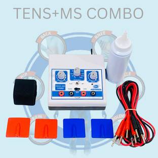 ALPHA MEDITECH INDIA TENS + EMS Dual Channel Pain Relief & Muscle Stimulator Machine | Portable Physiotherapy Device for Back, Shoulder, Knee & Body Pain | Electrotherapy Device