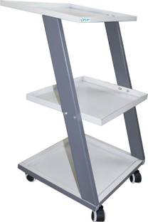 DSB PHYSIO MART Physio Therapy 3 Layer Metal Unique Z Trolley With Wheels For Clinics, Hospitals, Spa, Salon, Office & Shop Etc. Electrotherapy Device