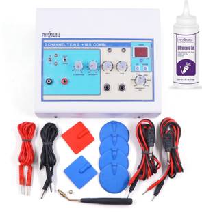 Physiowell Machine for Physiotherapy with Muscle Stimulator (Combo Tens+MS), Muscle Stimulator Electrotherapy Device