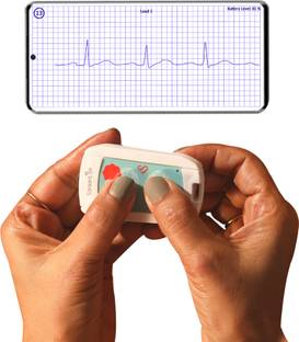 Agatsa SanketLife 2.0 Pocket ECG | Keychain Sized | ISO & CDSCO Cleared | ECG by Touch