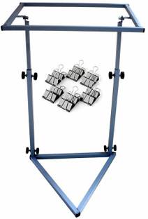 PrabhasDesigns Height Adjustable Box aari stand with 12 clips Embroidery Frame