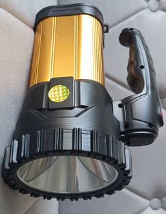 MitSales 3000 Meter Long Range,350 W Super Bright LED & 3 Modes With Jumbo Aluminium Body 8 hrs Torch Emergency Light