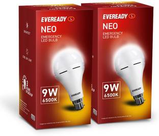 EVEREADY 9W Rechargeable Bulb, Ideal for Powercuts, Energy Efficient 4 hrs Bulb Emergency Light