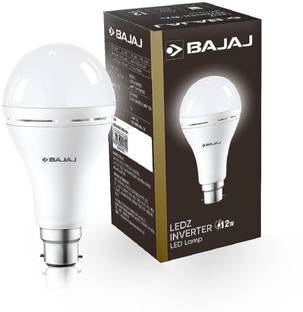 BAJAJ 12W B22 WHITE EMERGENCY LED BULB PACK OF-01 8 hrs Bulb Emergency Light