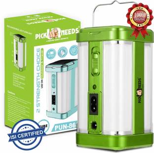 Pick Ur Needs Solar Rechargeable Lantern 4 Extra Bright Tube + 2 Mode With Charging Indicator 5 hrs Bulb Emergency Light
