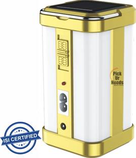 Pick Ur Needs Rocklight Home Emergency Light 4 Side Tube with Solar Extra Bright Light 5 hrs Lantern Emergency Light