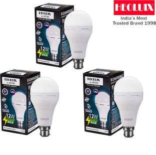 heoluix Emergency inverter rechargeable bulb 12w battery backup 4 hrs Bulb Emergency Light