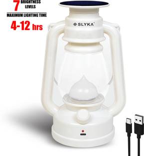 SLYKA Hi-Bright LED 1st Step Night Lamp Solar Rechargeable 4 hrs Lantern Emergency Light