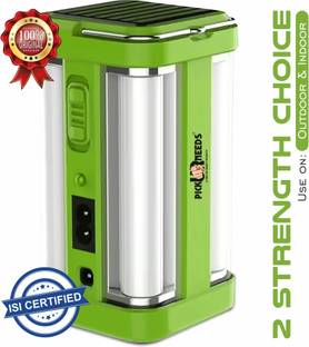 Pick Ur Needs Rechargeable 4 Side Tube With 2 Multiple Mode Extra Bright DC / Solar Lantern 5 hrs Torch Emergency Light