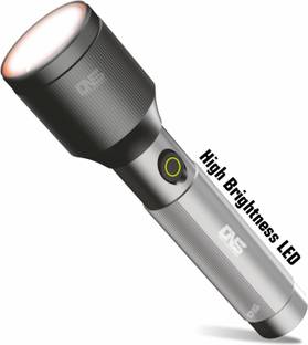 Daily Needs Shop 100W Laser Torch Aluminium Body Zoomable Head LED Rechargeable 2000mAh Battery 5 hrs Torch Emergency Light