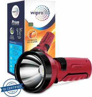 Wipro Prism Rechargable LED Torch And Lantern 7 hrs Torch Emergency Light