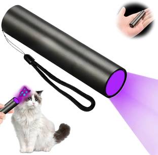 VUSTICA UV Ultraviolet Torch LED Light for Pet Dog Urine Detection Black UV Flashlight 10 hrs Torch Emergency Light