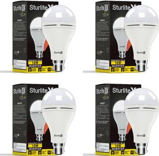 Sturlite Inverter 10W LED Rechargeable|3Hrs Battery Backup - (Pack of 4) 3 hrs Bulb Emergency Light